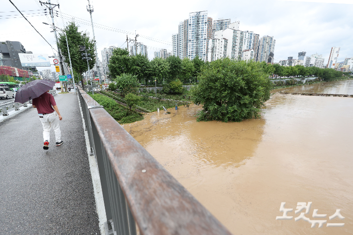 충남 일부 비 피해…공주 탄천면 낙뢰로 정전