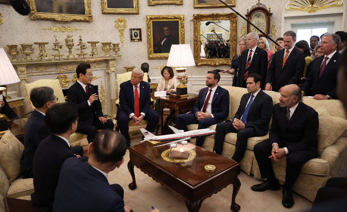 한·미 대통령, 정상회담. 연합뉴스