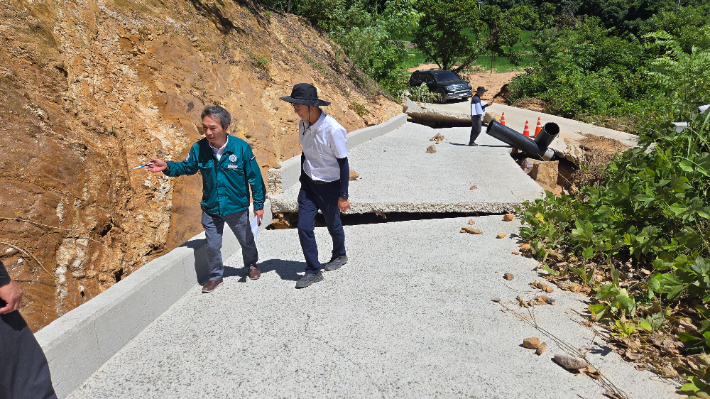 산림사업장 안전점검. 경남도청 제공 
