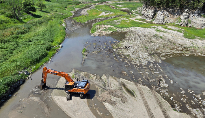 강릉시 주요 상수원인 오봉저수지 상류. 연합뉴스