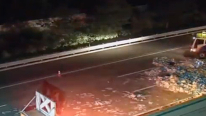 사고 현장 모습. 도로공사 CCTV 캡처