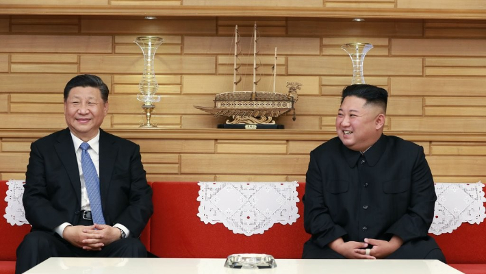2019년 6월 평양에서 만난 시진핑 중국 국가주석과 김정은 북한 국무위원장. 연합뉴스