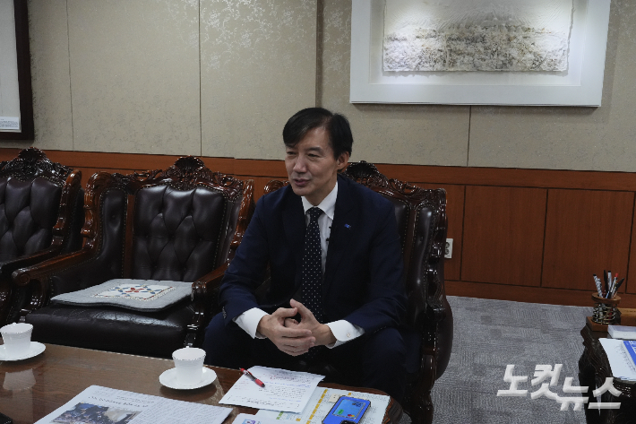 조국 조국혁신당 전 대표. 김현주 뉴미디어 크리에이터