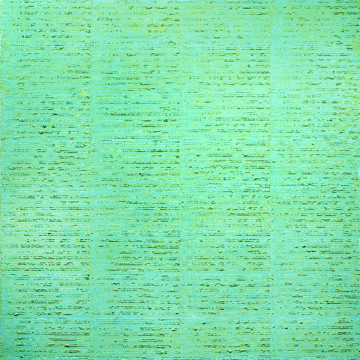 김형대, 'HALO 25-0307', 캔버스 위에 아크릴, 100 × 100 cm(2025). 금산갤러리 제공