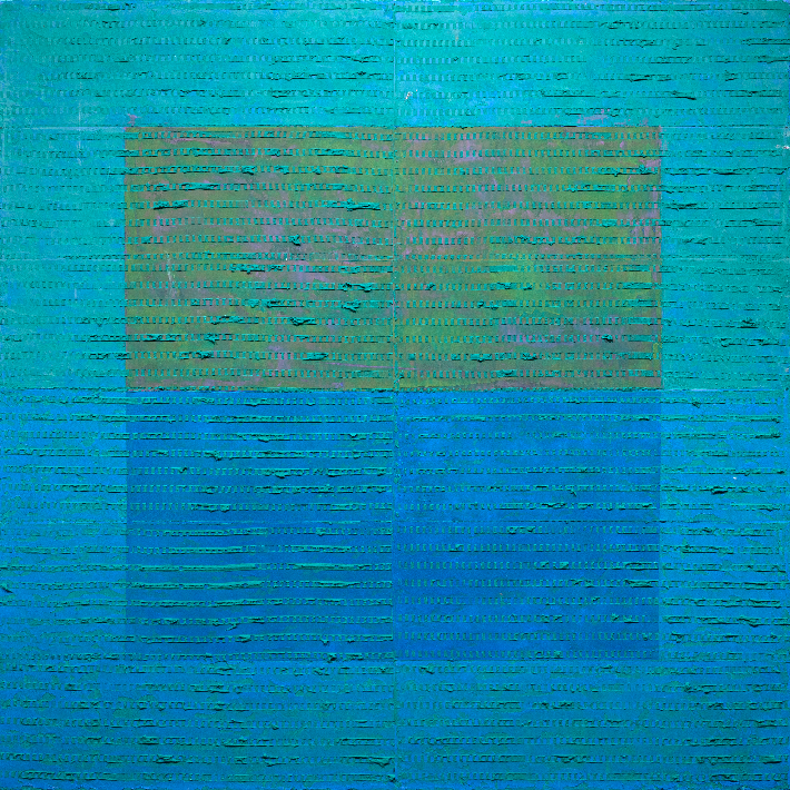 김형대, 'HALO 25-0424', 캔버스 위에 아크릴, 73 x 73 cm(2025). 금산갤러리 제공