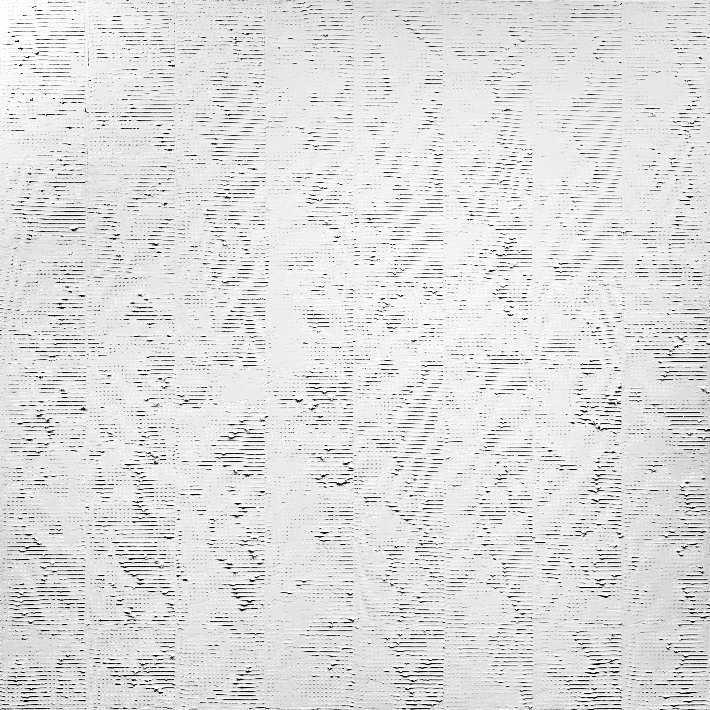 김형대, 'HALO 24-1104', 캔버스 위에 아크릴, 100 × 100 cm(2024). 금산갤러리 제공