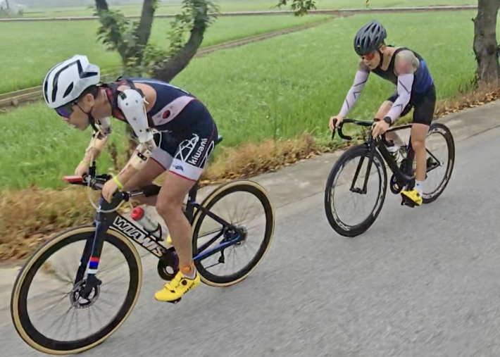 익산시가 장애인트라이애슬론 국가대표 훈련지로 활용되고 있다. 익산시 제공