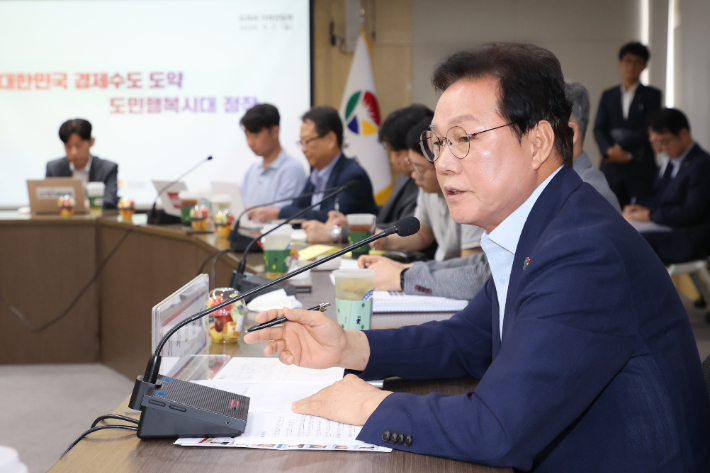 박완수 경남지사 기자간담회. 경남도청 제공 