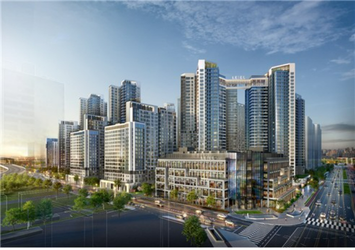 서울 송파구 '잠실 르엘' 투시도. 롯데건설 제공