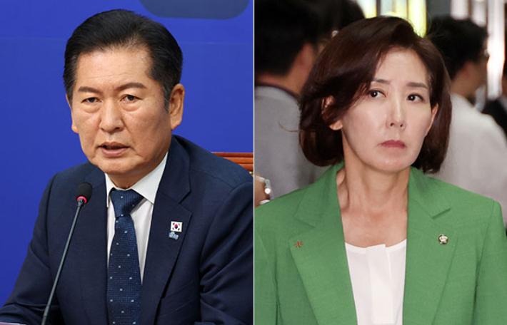 나경원 "초선은 가만 있어"…정청래 "5선이라고 인격 5배 아니다"[영상]
