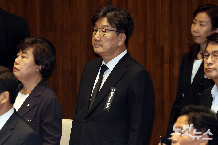 1일 서울 여의도 국회에서 열린 제429회 국회(정기회) 개회식에 국민의힘 권성동 의원이 참석하고 있다. 윤창원 기자