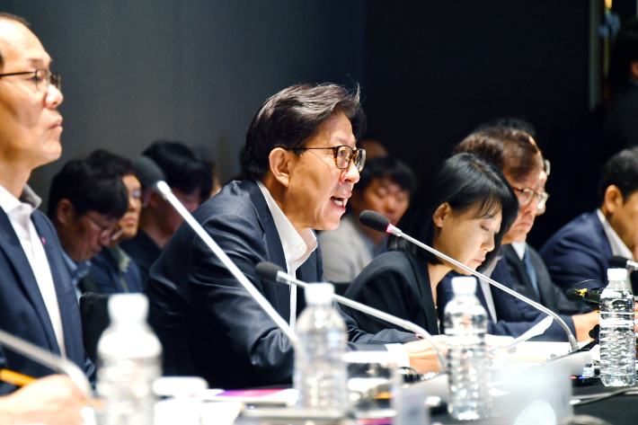 박형준 부산시장이 발언하고 있다. 부산시 제공