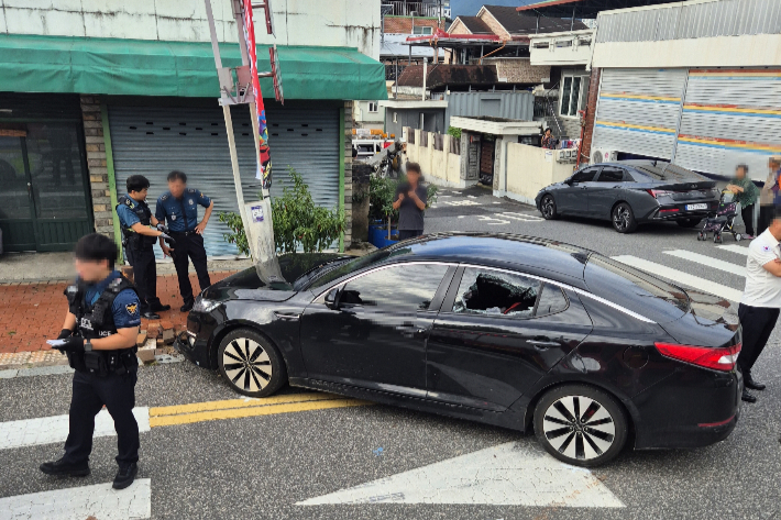 사고 모습. 금산소방서 제공