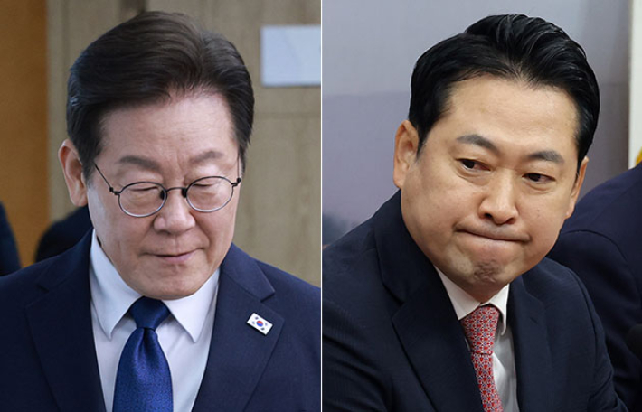 이재명 대통령(왼쪽)과 국민의힘 장동혁 대표. 연합뉴스