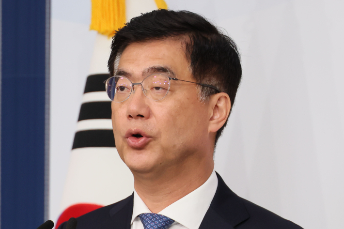 이재웅 외교부 대변인. 연합뉴스