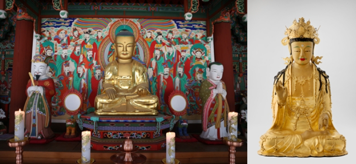 성주사·해인사 불상. 경남도청 제공 