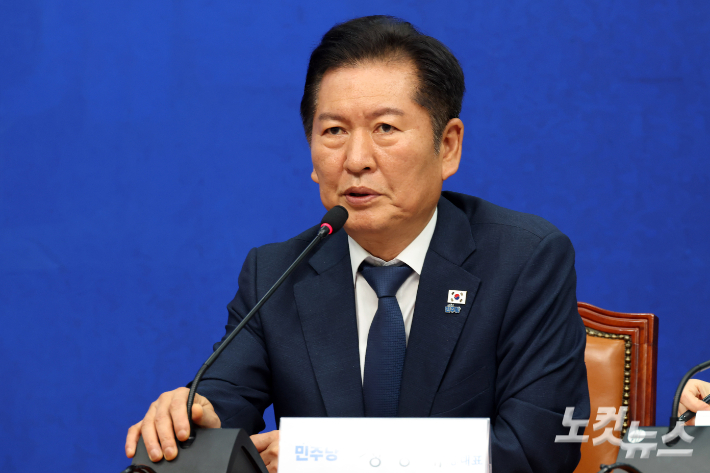 더불어민주당 정청래 대표. 윤창원 기자