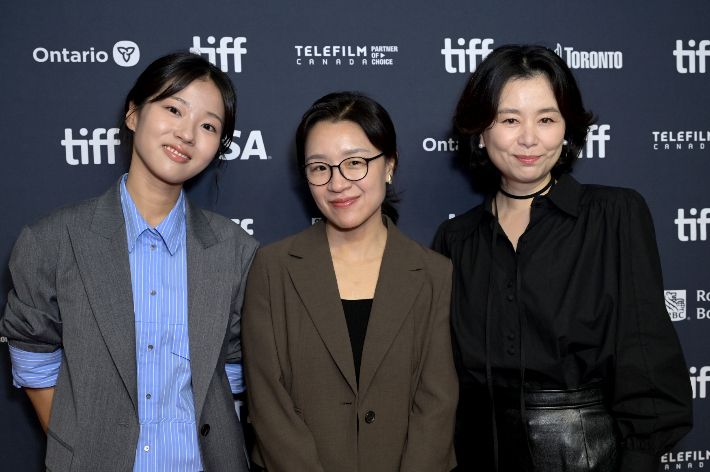 영화 '세계의 주인' 배우 서수빈, 윤가은 감독, 장혜진. Darren Eagles, Getty Images 제공