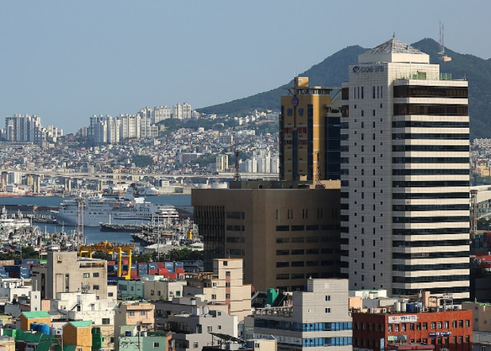 해양수산부 임시 청사가 마련되는 부산 동구 일대. 연합뉴스