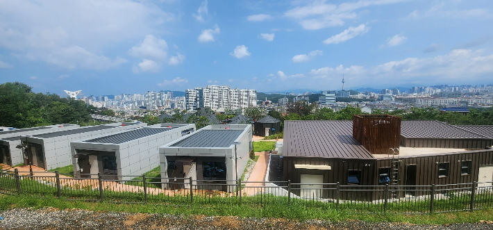 옛 대구 앞산 해넘이 캠핑장. 대구안전생활실천시민연합 제공