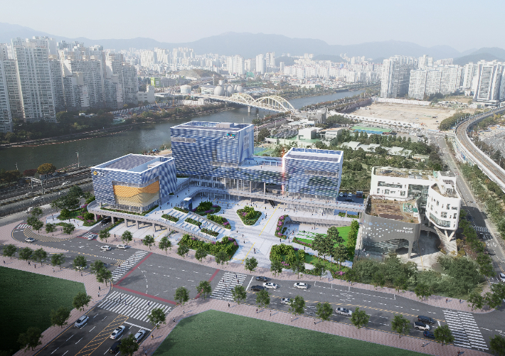 부산 해운대구청 신청사 조감도. 해운대구청 제공 