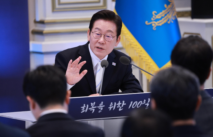 발언하는 이재명 대통령. 연합뉴스