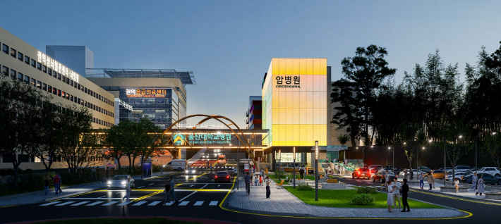울산대학교병원은 2027년까지 병원 부분 증축과 시설 보완 계획을 발표했다. 암병원을 단독으로 짓겠다는 구상도 포함됐다. 울산대병원 제공
