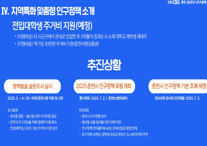 정운호 춘천시 기획행정국장 발표자료 캡처