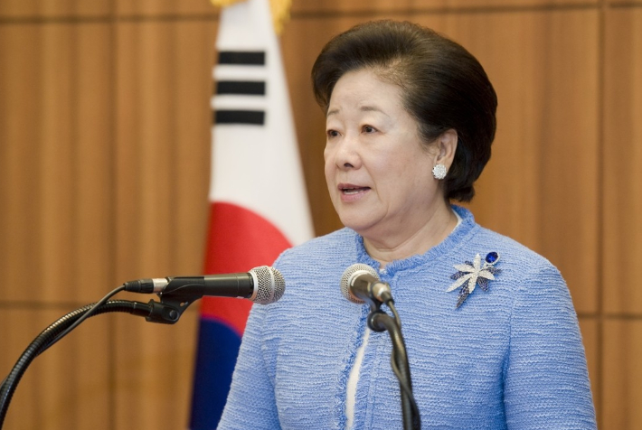 한학자 통일교 총재. 연합뉴스