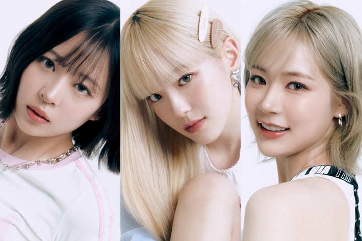 왼쪽부터 비웨이브 지언, 윤슬, 레나. 비웨이브 공식 페이스북