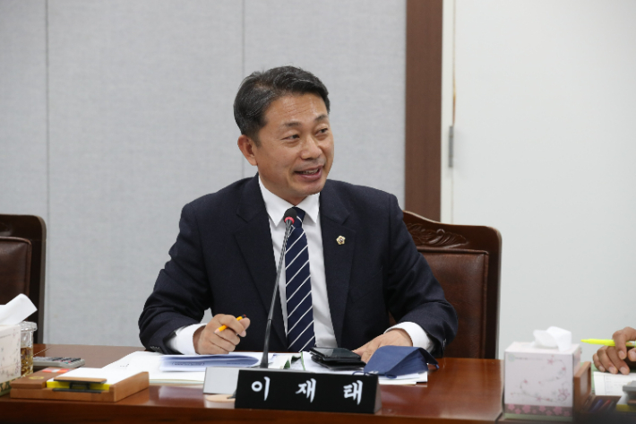 이재태 전남도의원(더불어민주당, 나주 3)의 상임위 활동 모습. 전남도의회 제공