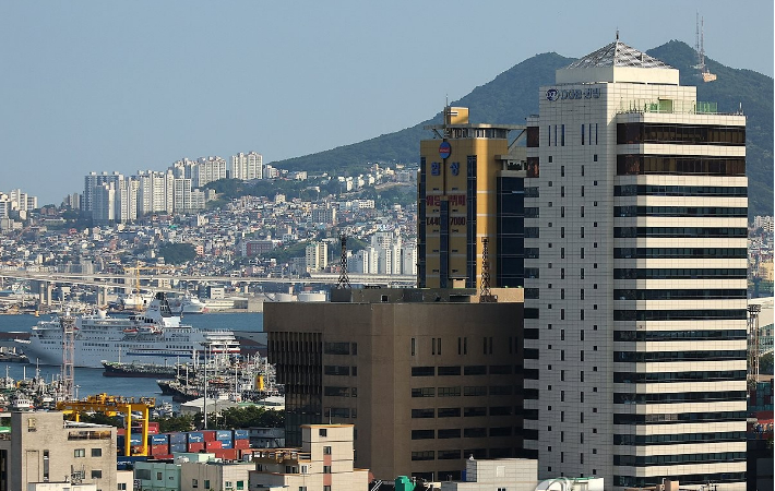 해양수산부 임시청사가 들어설 부산 동구 일대. 연합뉴스