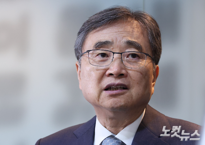 조현 외교부 장관이 19일 오후 서울 중구 프레스센터 외신기자클럽에서 열린 외신기자 간담회에서 모두발언하고 있다. 황진환 기자