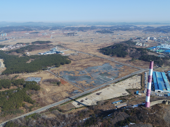 장항 국가습지 복원 사업 대상지. 충남도 제공
