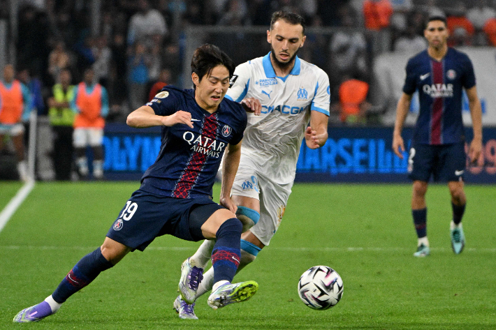 '이강인 교체 출전' PSG, 마르세유에 덜미…시즌 첫 패배