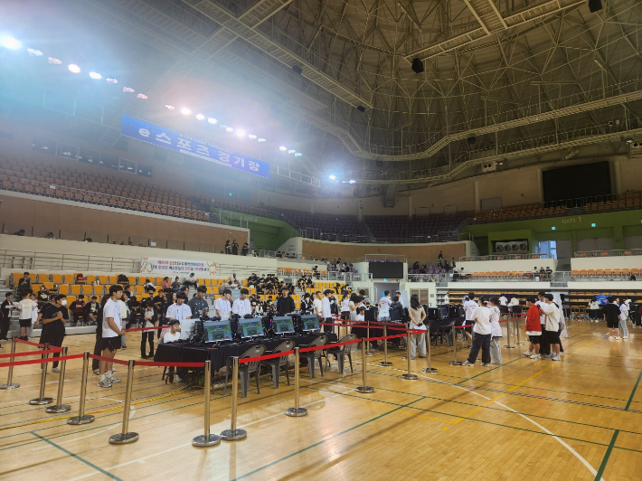 제13회 충남장애학생체육대회에서 진행된 e스포츠 경기. 충남교육청 제공