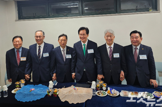 고신총회 신임 임원단 기자회견.