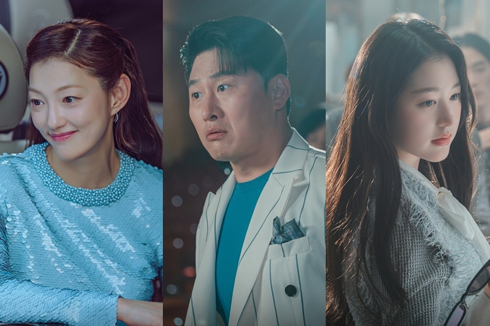 왼쪽부터 고희영 역 배우 이엘, 강두원 역 배우 오대환, 임세라 역 배우 장다아. ENA 공식 트위터