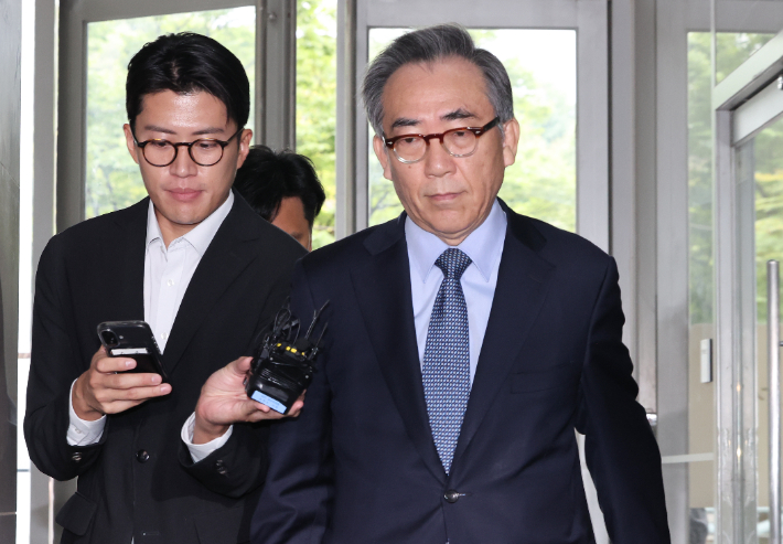 [속보]조태열 前외교장관, 해병특검 피의자 출석…'호주대사 의혹' 조사