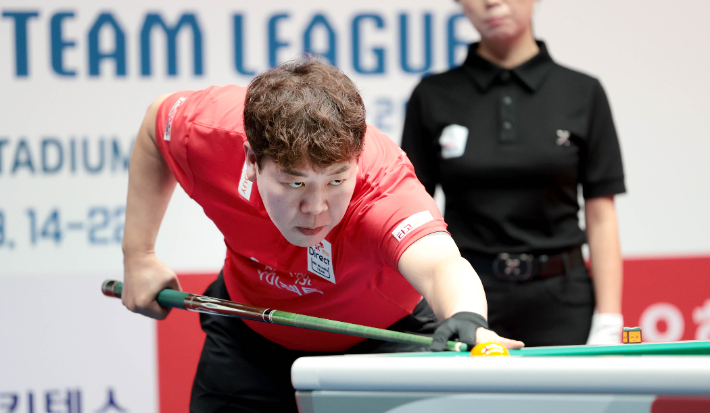 SK렌터카의 3라운드 우승을 이끈 강동궁. PBA 
