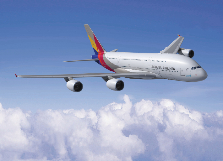 아시아나항공 A380기. 아시아나항공 제공