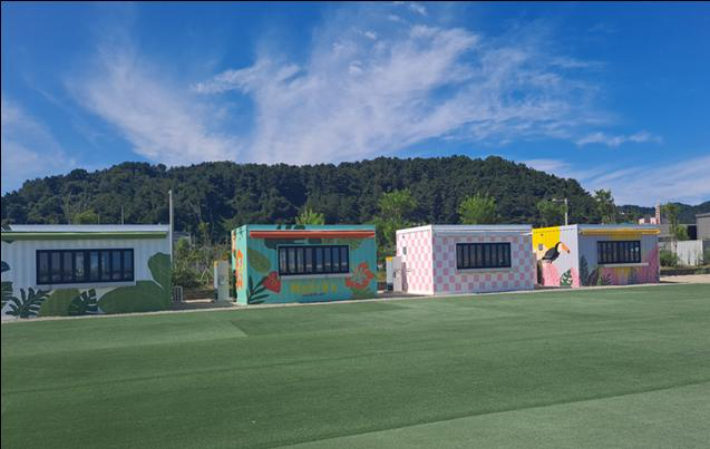 울진군 후포면 후포마리나항 내에 조성하는 청년포차. 울진군 제공
