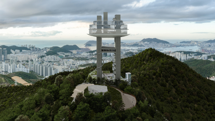 황령산 전망대 가상도. 대원플러스그룹 제공