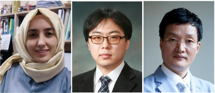 순천대 연구진(왼쪽부터 Dr. Sultan Pulat, 김항건 교수, 백만정 교수). 순천대 제공