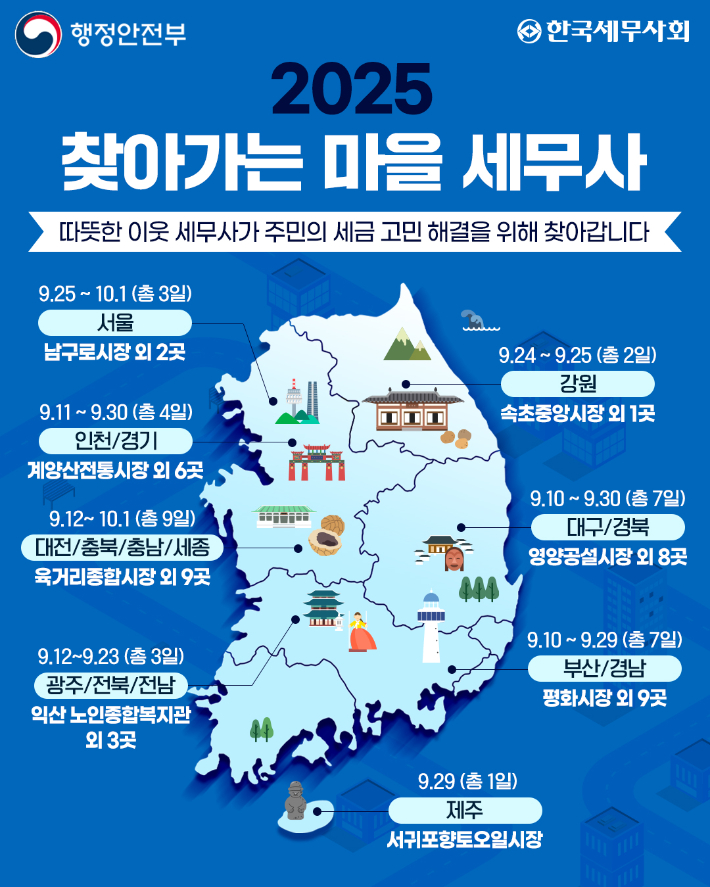 2025 찾아가는 마을세무사 홍보물. 한국세무사회 제공