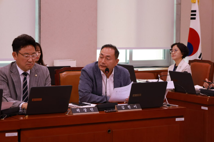 김원이 의원 질의. 김 의원실 제공