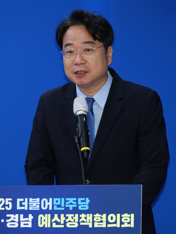 이재성 더불어민주당 부산시당 위원장. 연합뉴스 <저작권자(c) 연합뉴스, 무단 전재-재배포, AI 학습 및 활용 금지> 연합뉴스