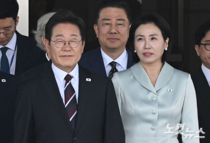 이재명 대통령과 부인 김혜경 여사. 류영주 기자