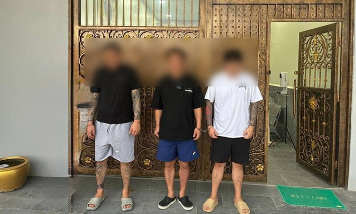 최근 캄보디아 수도 프놈펜에서 한국인 등 40여명을 데리고 온라인 사기 작업장을 운영하다 체포, 기소된 한국인 주범 3명. 연합뉴스