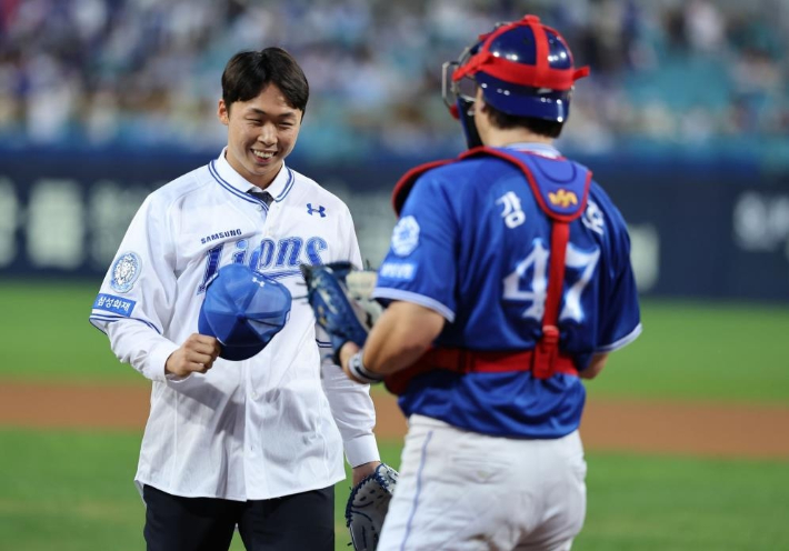 삼성과 1일 2억5000만 원에 계약한 우완 신인 이호범. 삼성 라이온즈